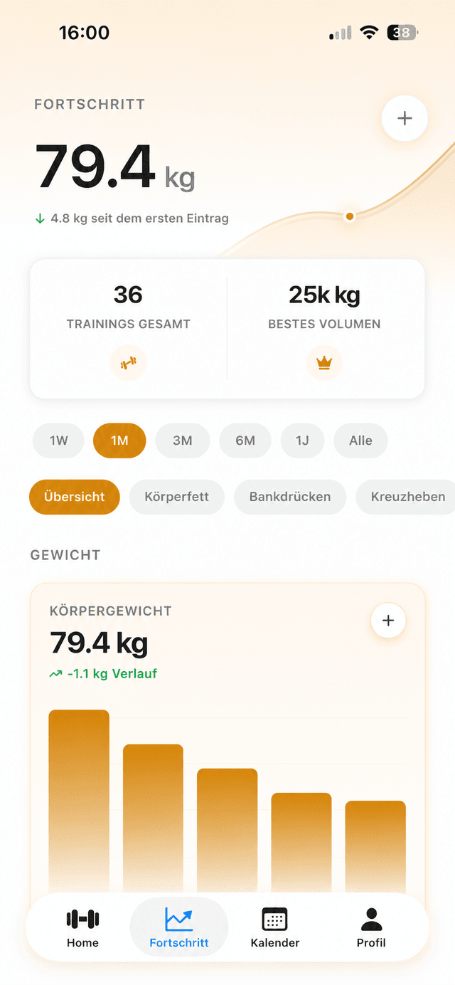 GymliApp — Trainings-App auf dem Smartphone